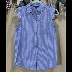 Hayes | PinStripe Button Up Top | Size XS